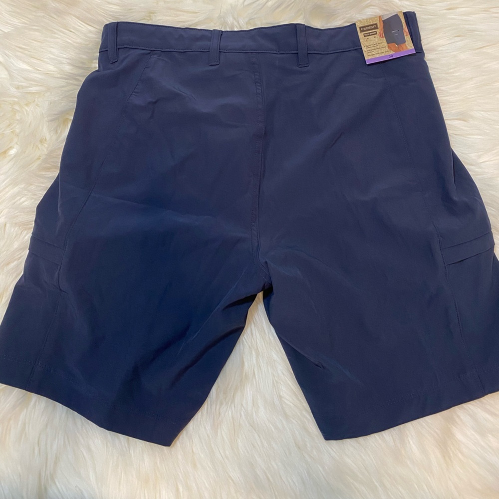 Men's Navy Cargo Shorts - Picture 4 of 6